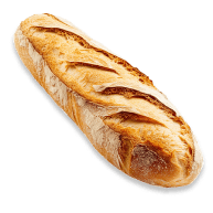 Old-fashioned baguette
